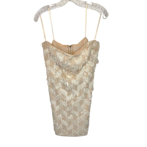 BCBGMaxazria Strapless Sequin Paiette Corset Dress NWT - Size 14 - Picture 2 of 9